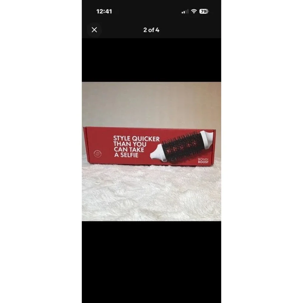 BondiBoost Infrared Thermal Bounce Brush 42mm Heated Styling Brush w/ Box